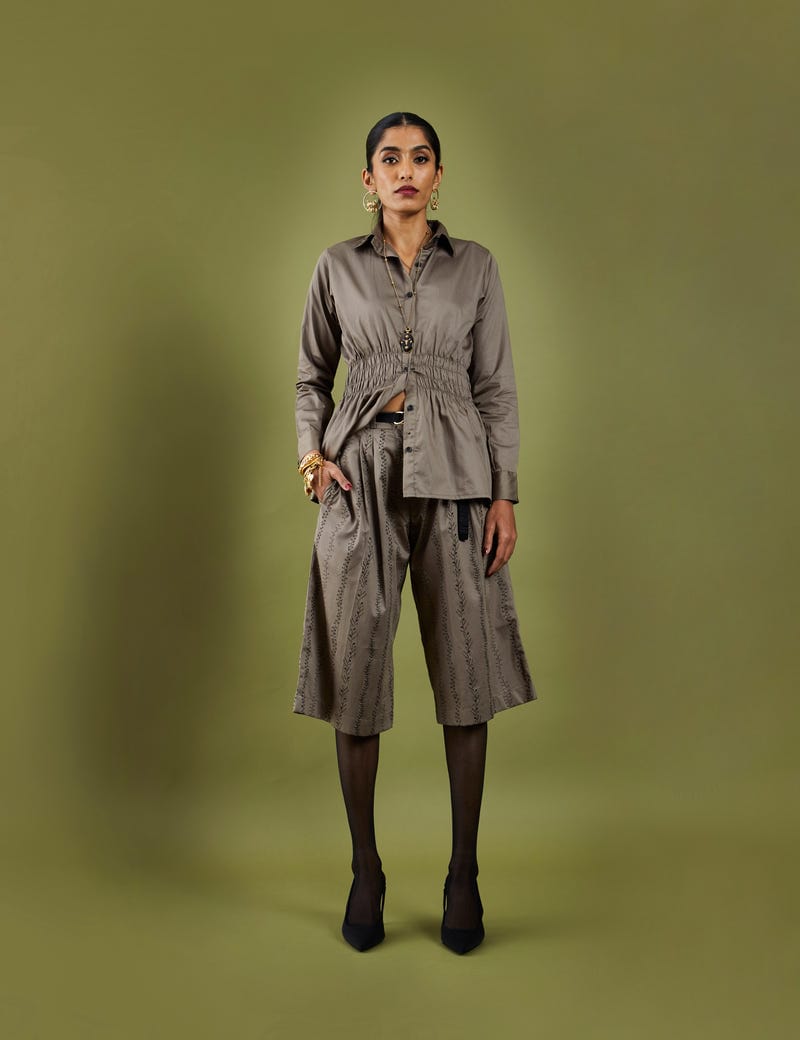CAMI SHIRT - ASH GREY