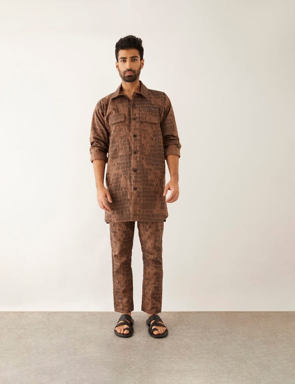SON OF A NOBLE - SNOB — SERRY - DOMINOS - KURTA - BROWN