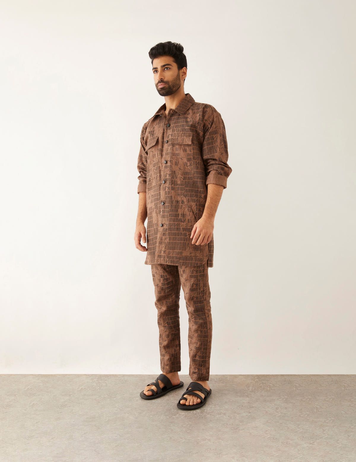 SERRY - DOMINOS - KURTA - BROWN - image 3