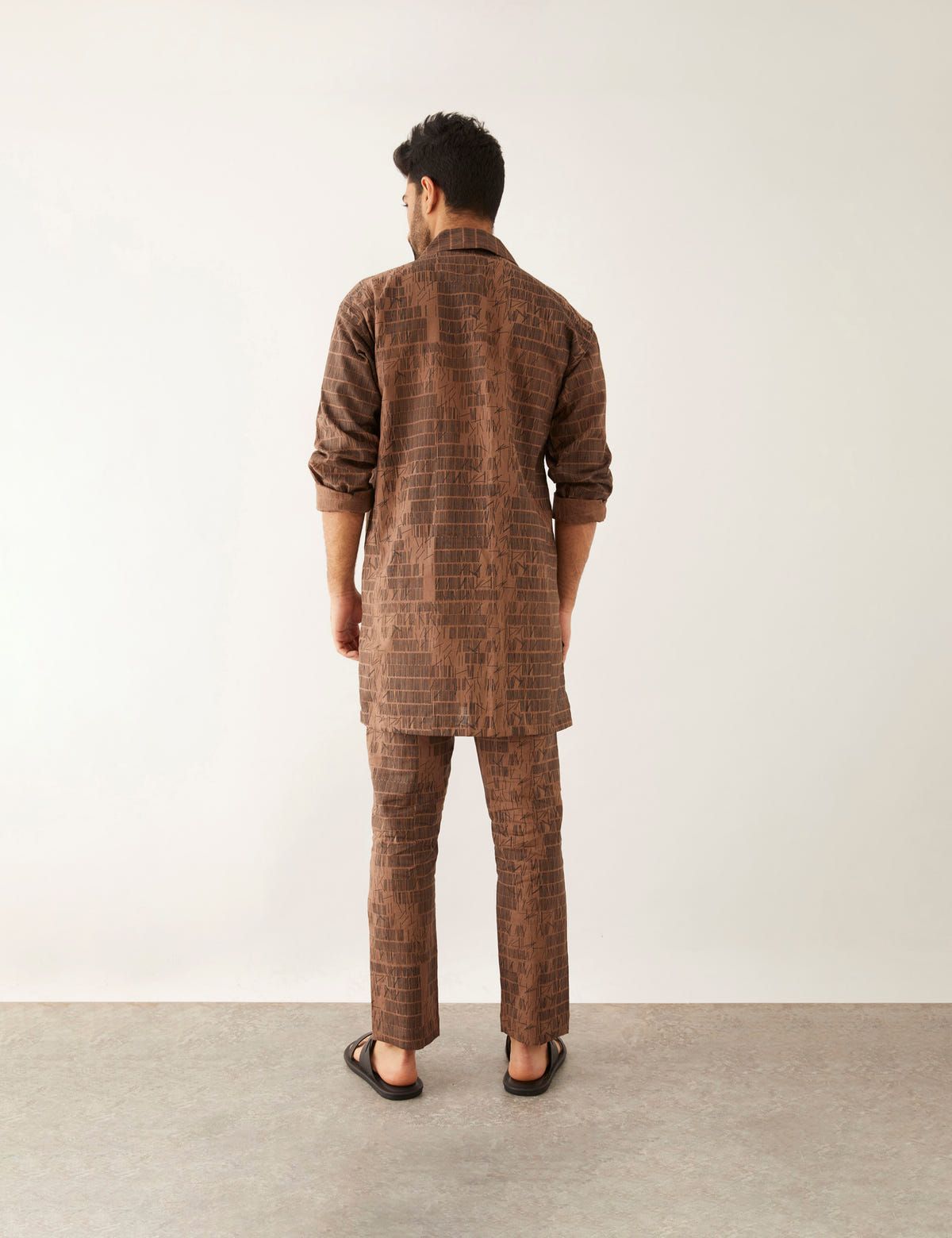 SERRY - DOMINOS - KURTA - BROWN - image 4