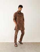 SERRY - DOMINOS - KURTA - BROWN view 5