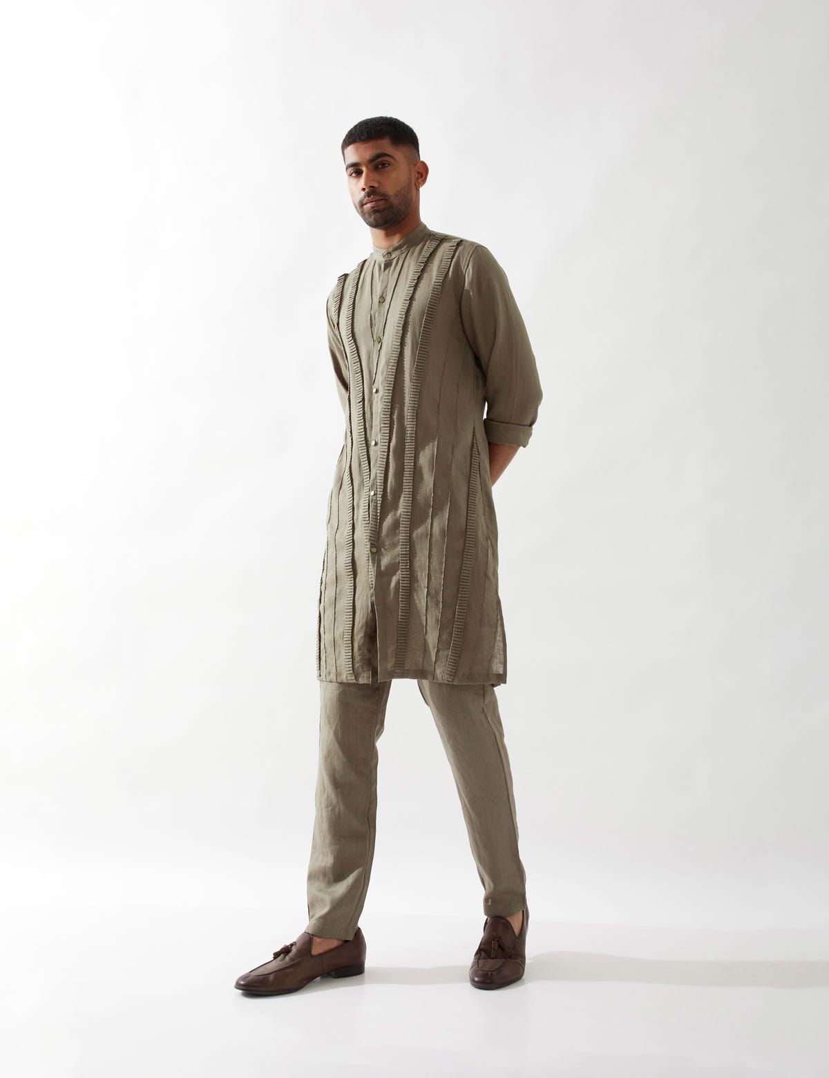 KADEN KURTA SET - OLIVE - image 3