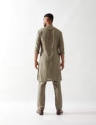 KADEN KURTA SET - OLIVE view 5