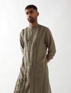 KADEN KURTA SET - OLIVE view 7