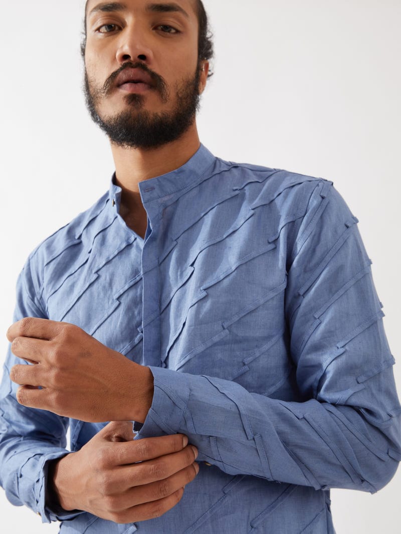 MASON KURTA  - BLUE