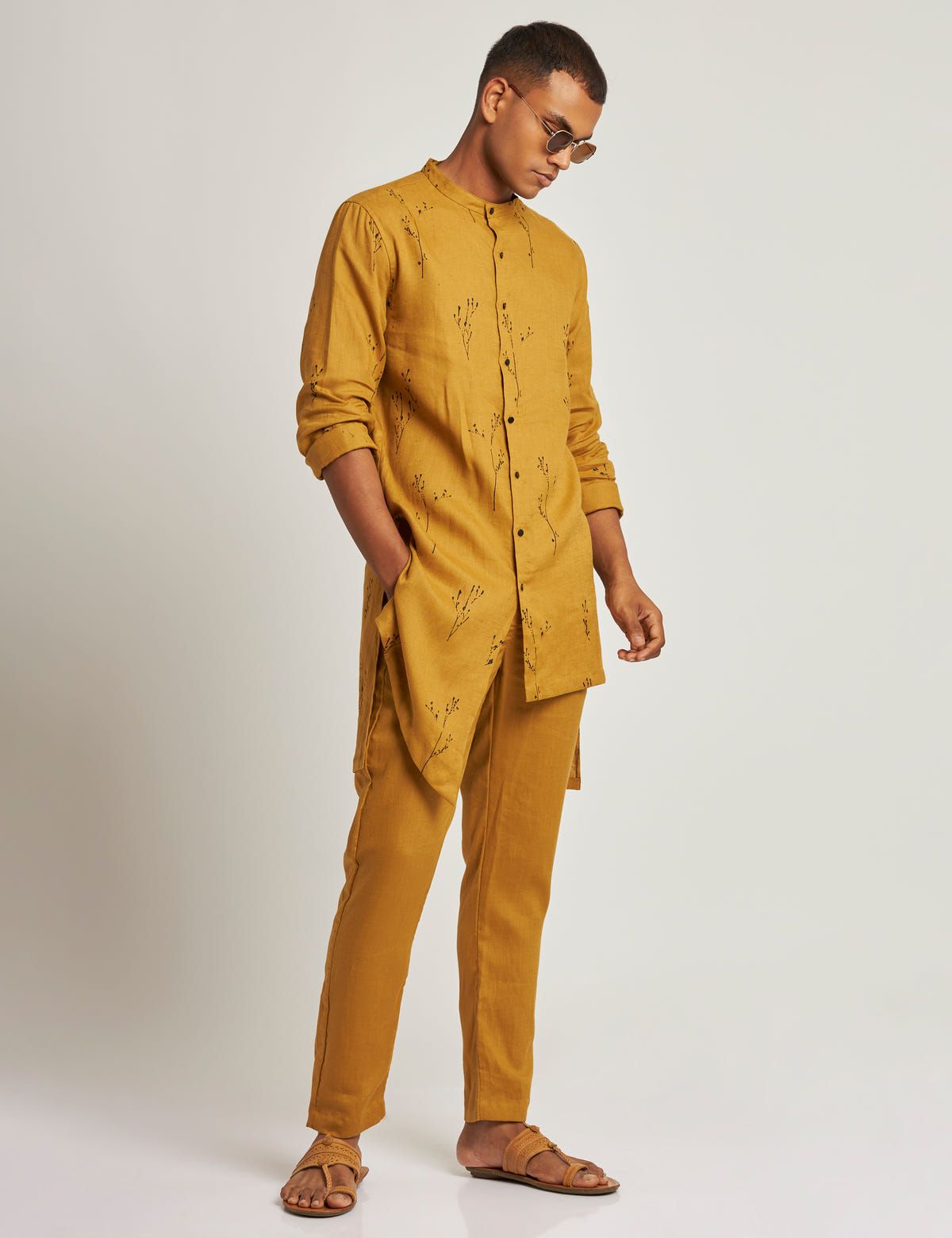 GURUNG KURTA  BOTANY - YELLOW - image 5