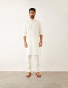 FEZ KURTA SET - WHITE view 1