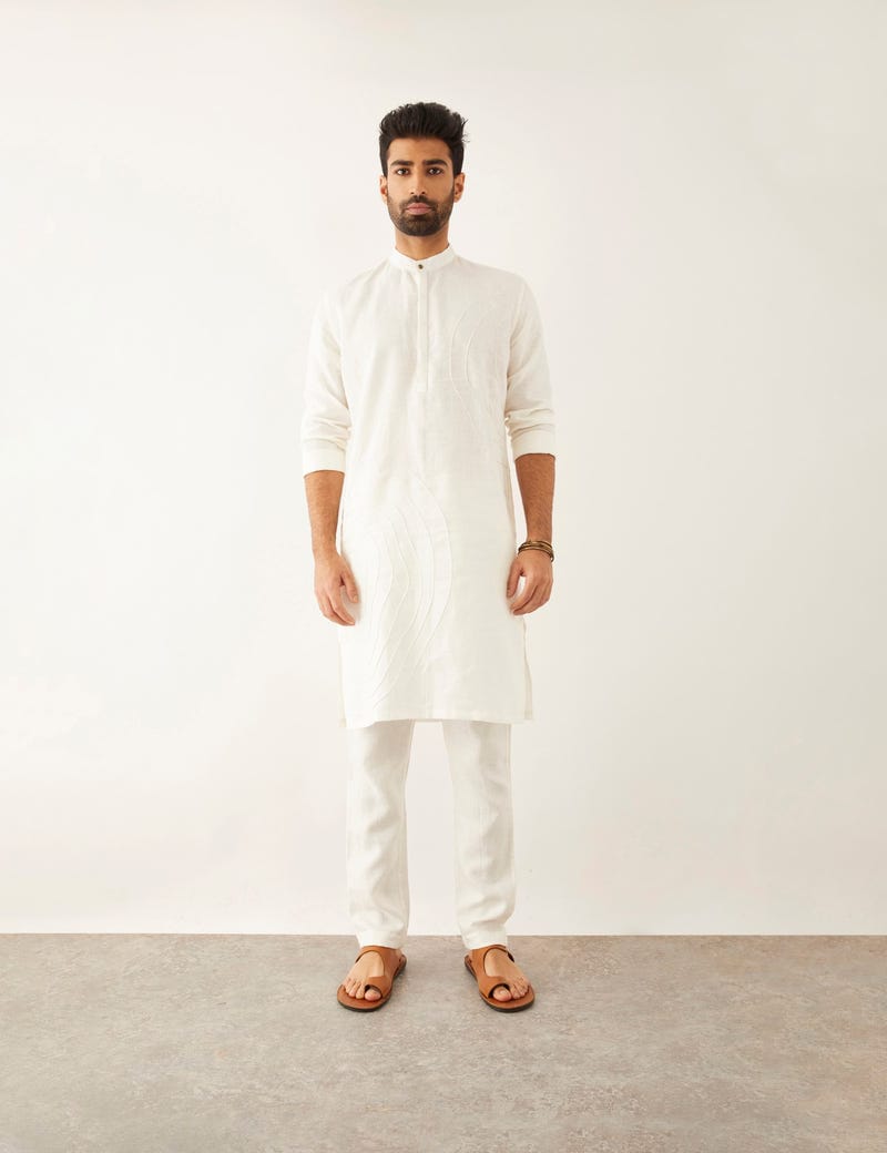 FEZ KURTA SET - WHITE