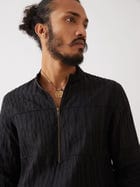 MATEO KURTA SET - BLACK view 2