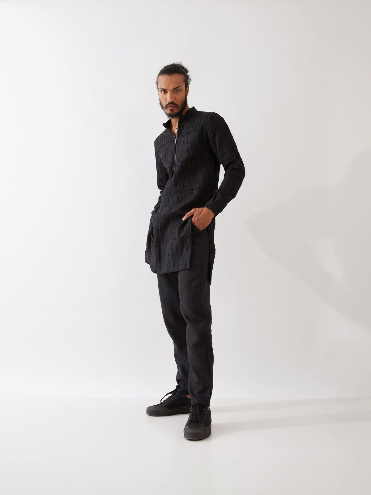 MATEO KURTA SET - BLACK - image 3