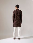 Cyrus Plus Minus Kurta Set - Bark view 6