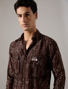 Cyrus Plus Minus Kurta Set - Bark view 7