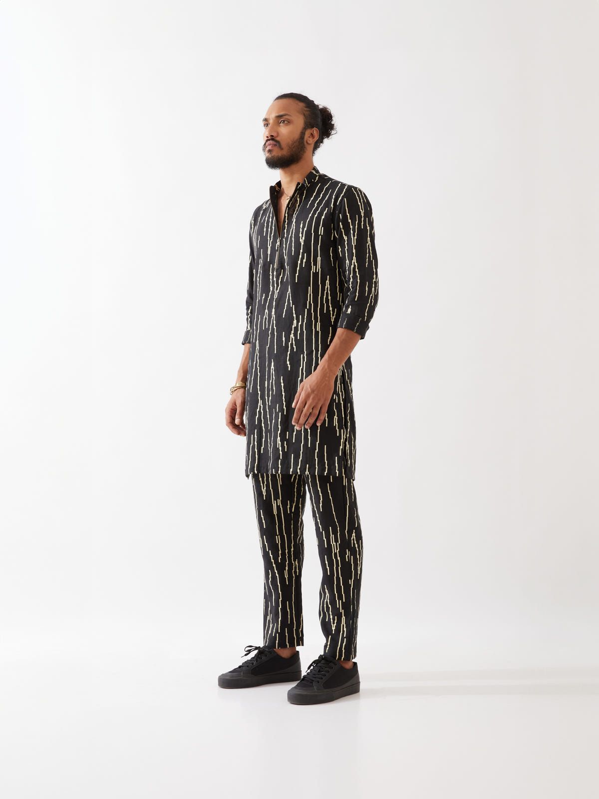 LUIS RAIN KURTA SET - BLACK - image 6