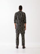 LUIS RAIN KURTA SET - BLACK view 7