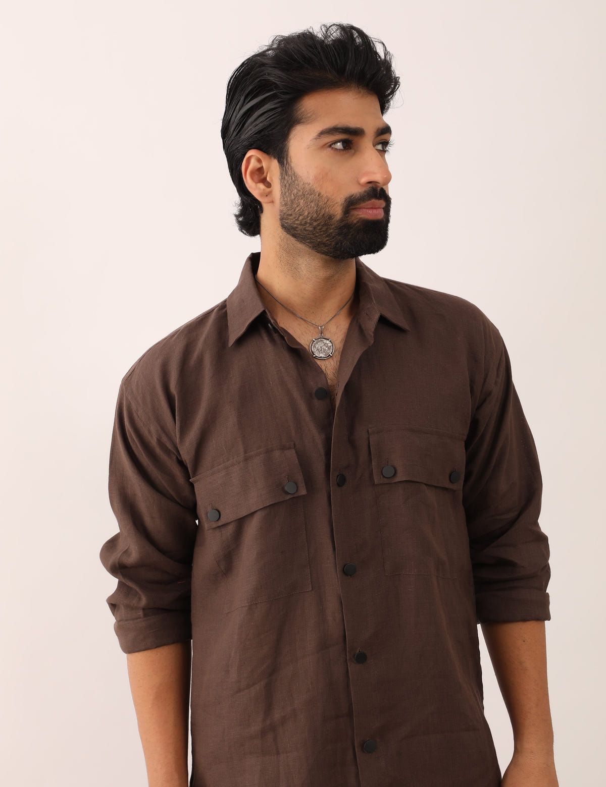 KABIR SHIRT - BROWN - image 1