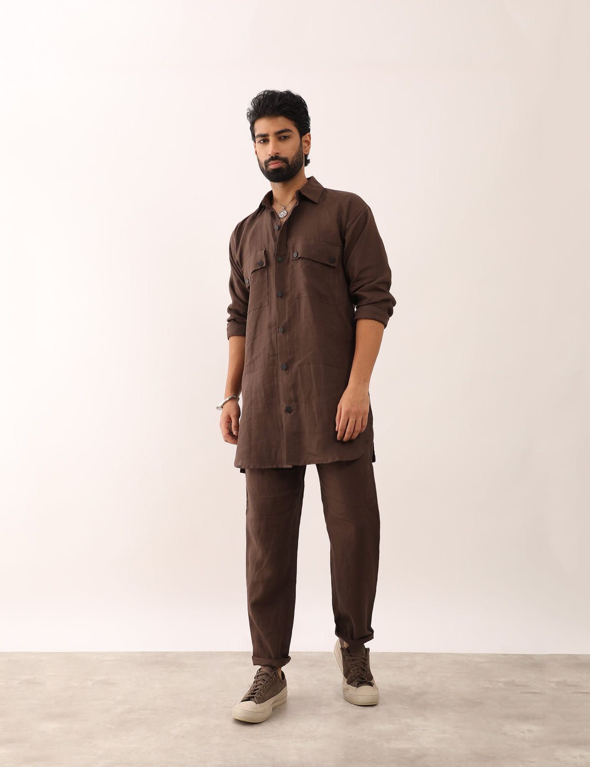 KABIR SHIRT - BROWN - image 5