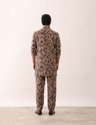 LAKSH STENCIL SHIRT SET - STONE view 3