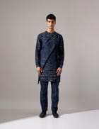 Austin network Kurta Set - Navy view 2