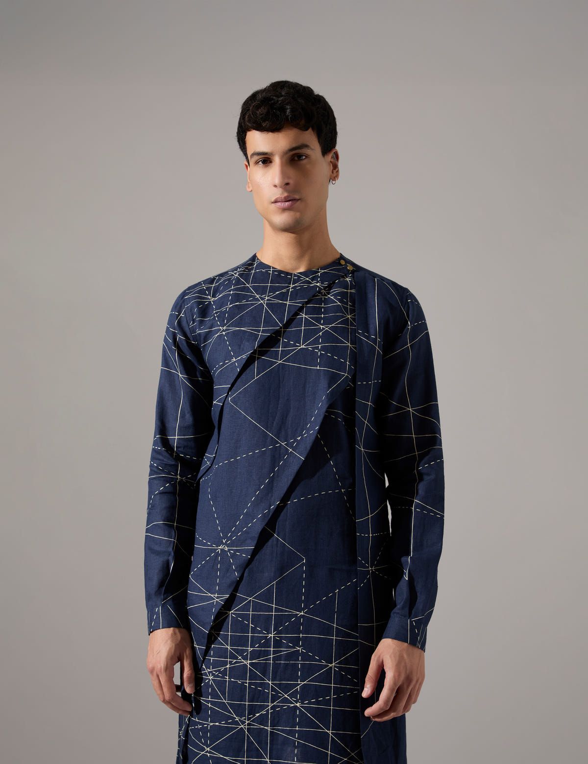 Austin network Kurta Set - Navy - image 4
