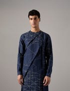 Austin network Kurta Set - Navy view 4