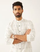 TAHA - TOPOGRAPHY - KURTA - WHITE view 1