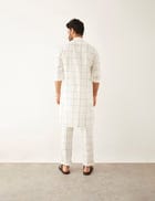 TAHA - TOPOGRAPHY - KURTA - WHITE view 4