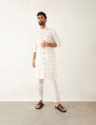 TAHA - TOPOGRAPHY - KURTA - WHITE view 5