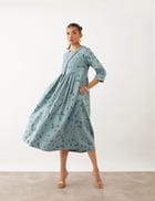 LUNA DRESS - SMOKE view 1