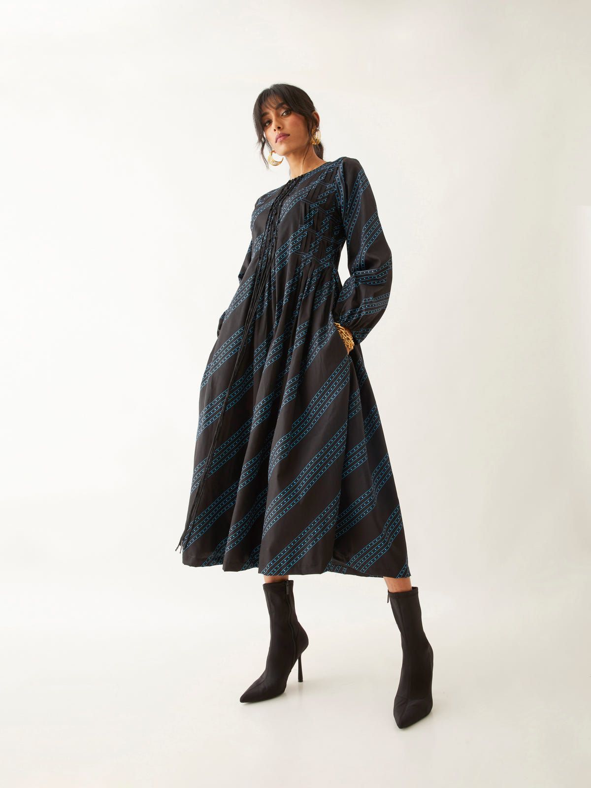 HAZEL DRESS - BLACK - image 2