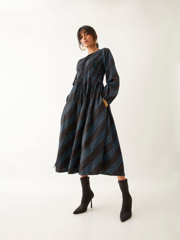 SON OF A NOBLE - SNOB — HAZEL DRESS - BLACK
