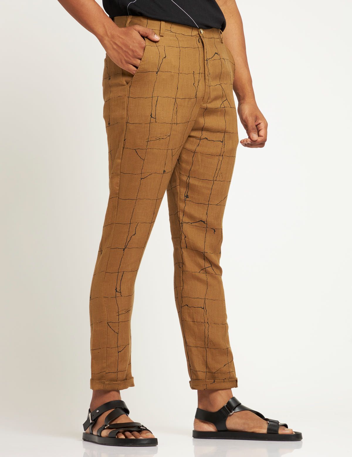TOCO- TROUSER - TILES - GOLDEN BROWN - image 2