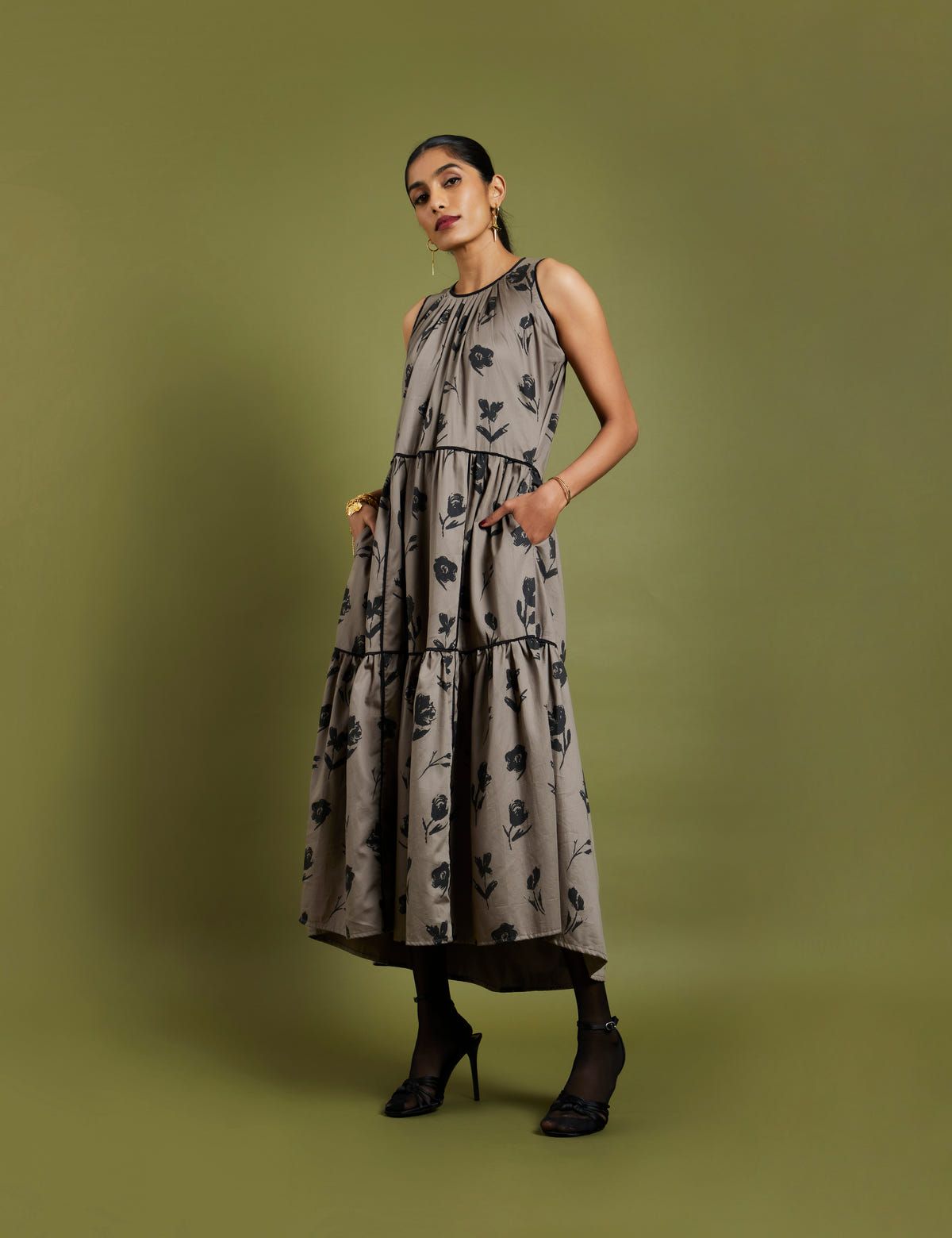 KENITH DRESS - ASH GREY - image 4