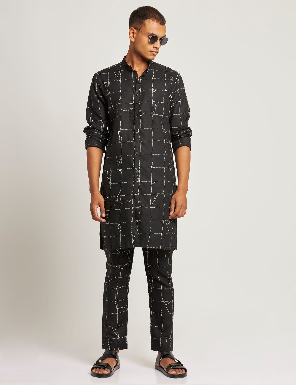 SHERWOOD KURTA TILES - BLACK - image 1