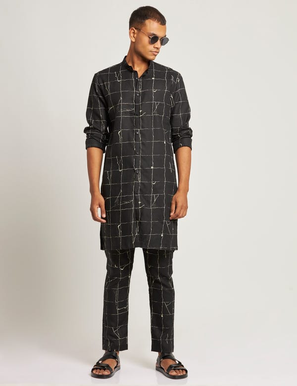 SON OF A NOBLE - SNOB — SHERWOOD KURTA TILES - BLACK