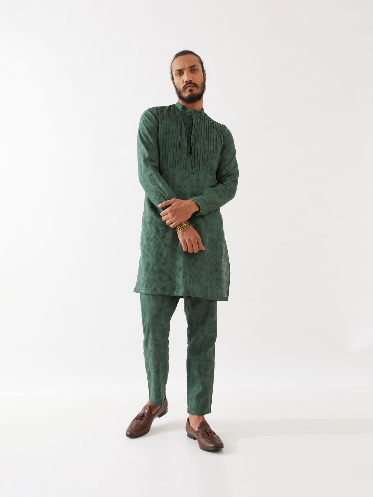 ACE FLORA KURTA - GREEN - image 4