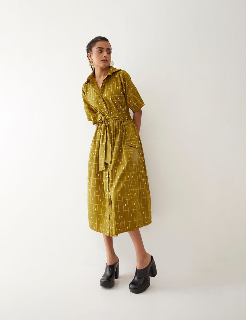 OLIVIA DRESS - GOLD