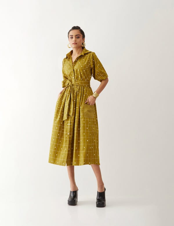 SON OF A NOBLE - SNOB — OLIVIA DRESS - GOLD