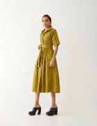 OLIVIA DRESS - GOLD view 3