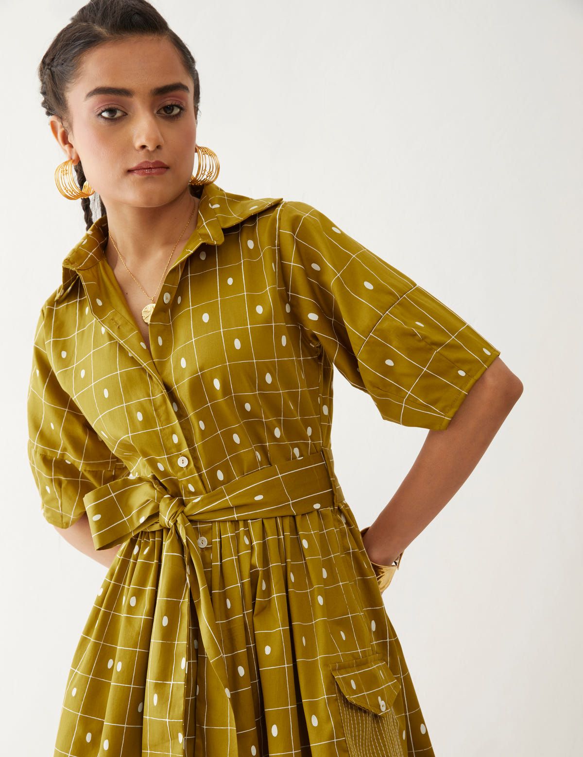 OLIVIA DRESS - GOLD - image 5