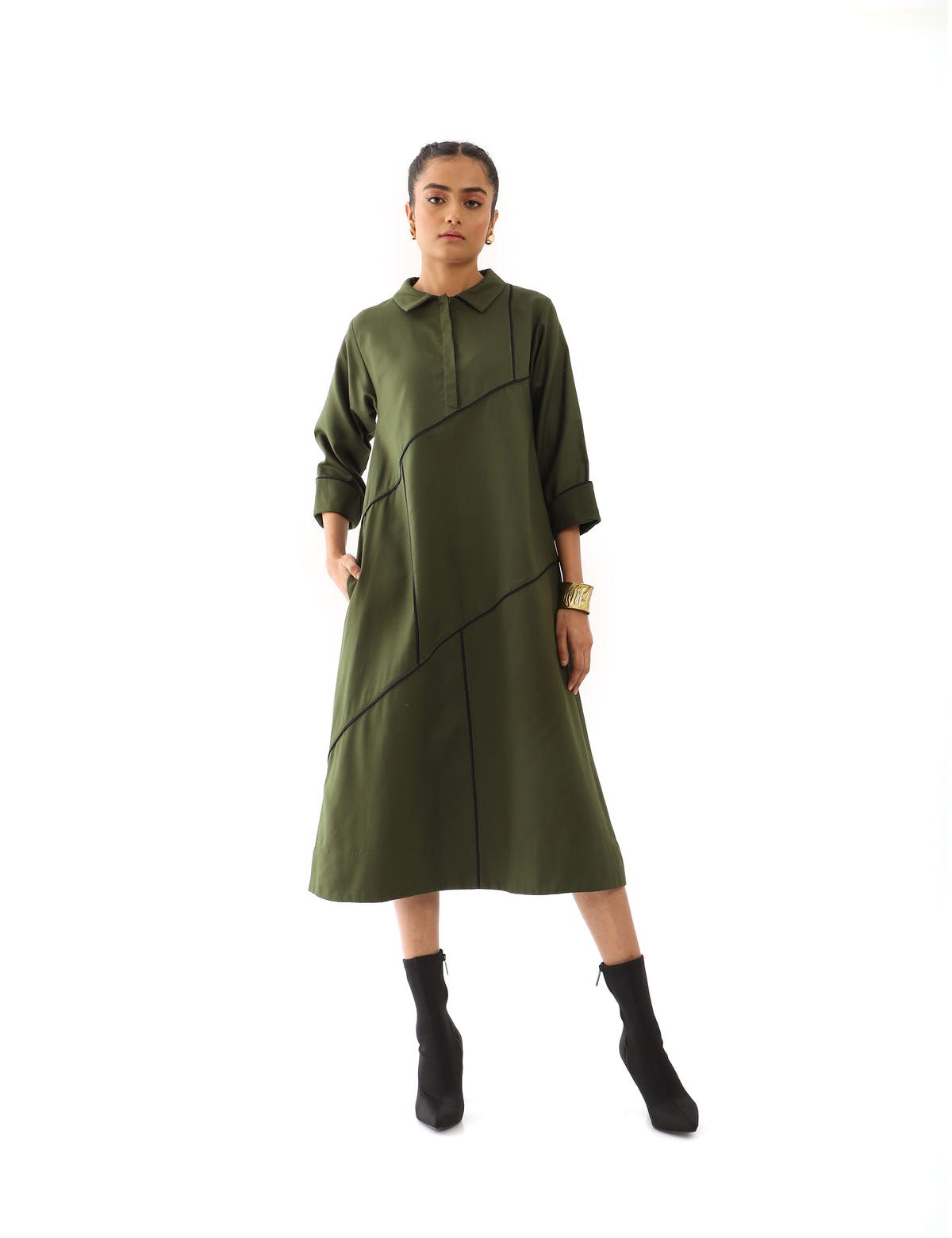 NEMO DRESS - PINE - image 2