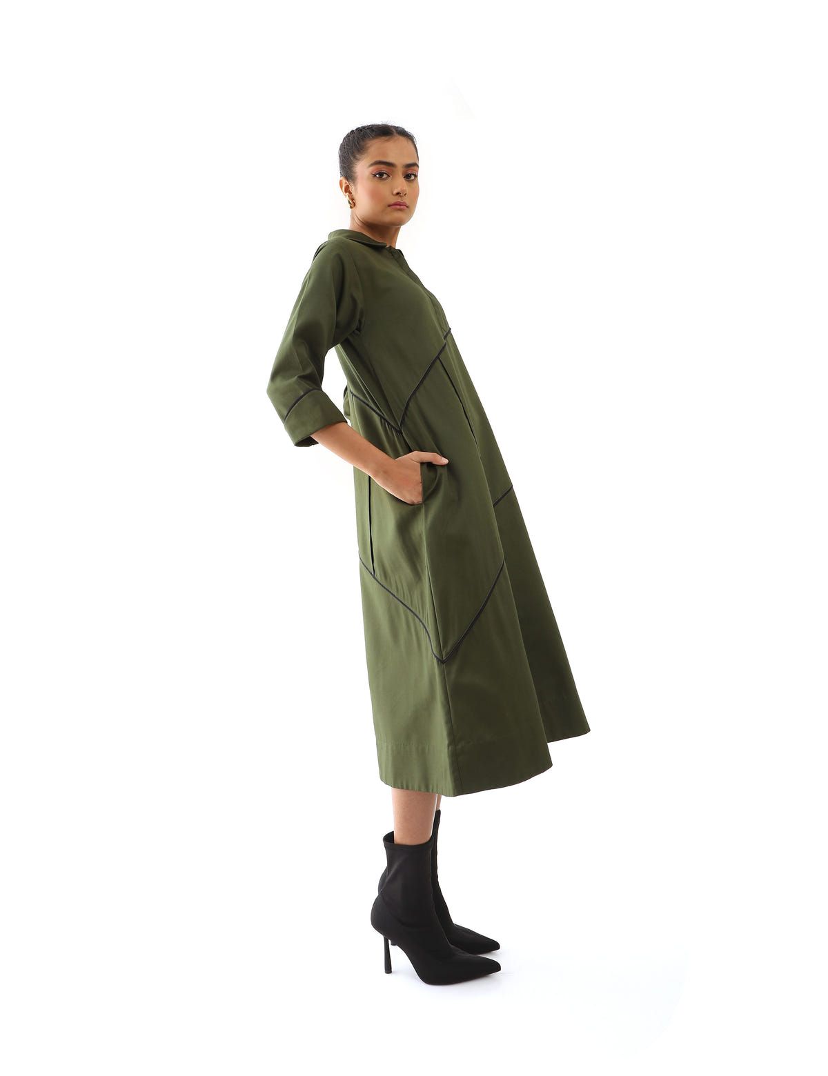 NEMO DRESS - PINE - image 3