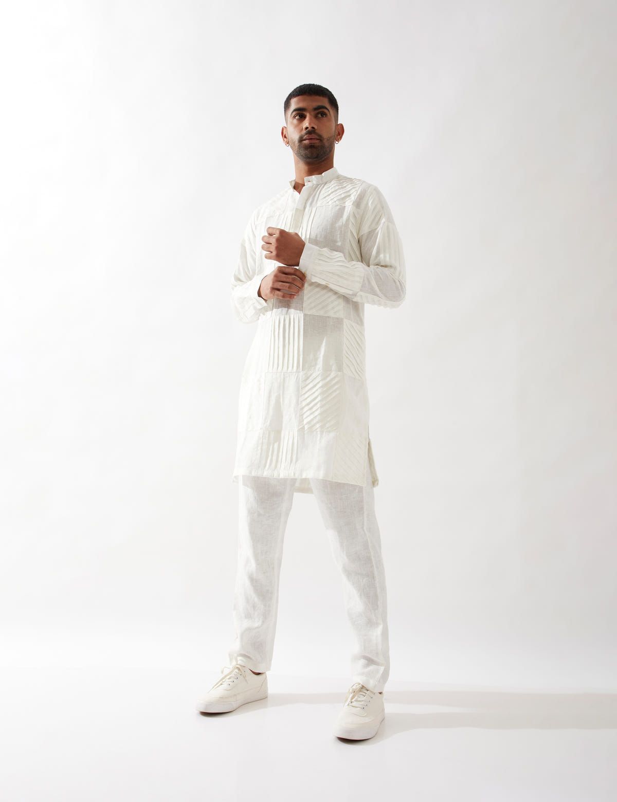 EZRA KURTA SET - WHITE - image 1