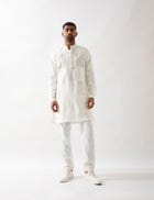 EZRA KURTA SET - WHITE view 3