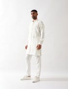 EZRA KURTA SET - WHITE view 4