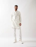 EZRA KURTA SET - WHITE view 6