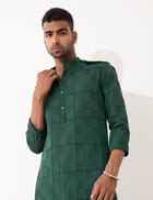 AUBREY MESH KURTA - GREEN view 1