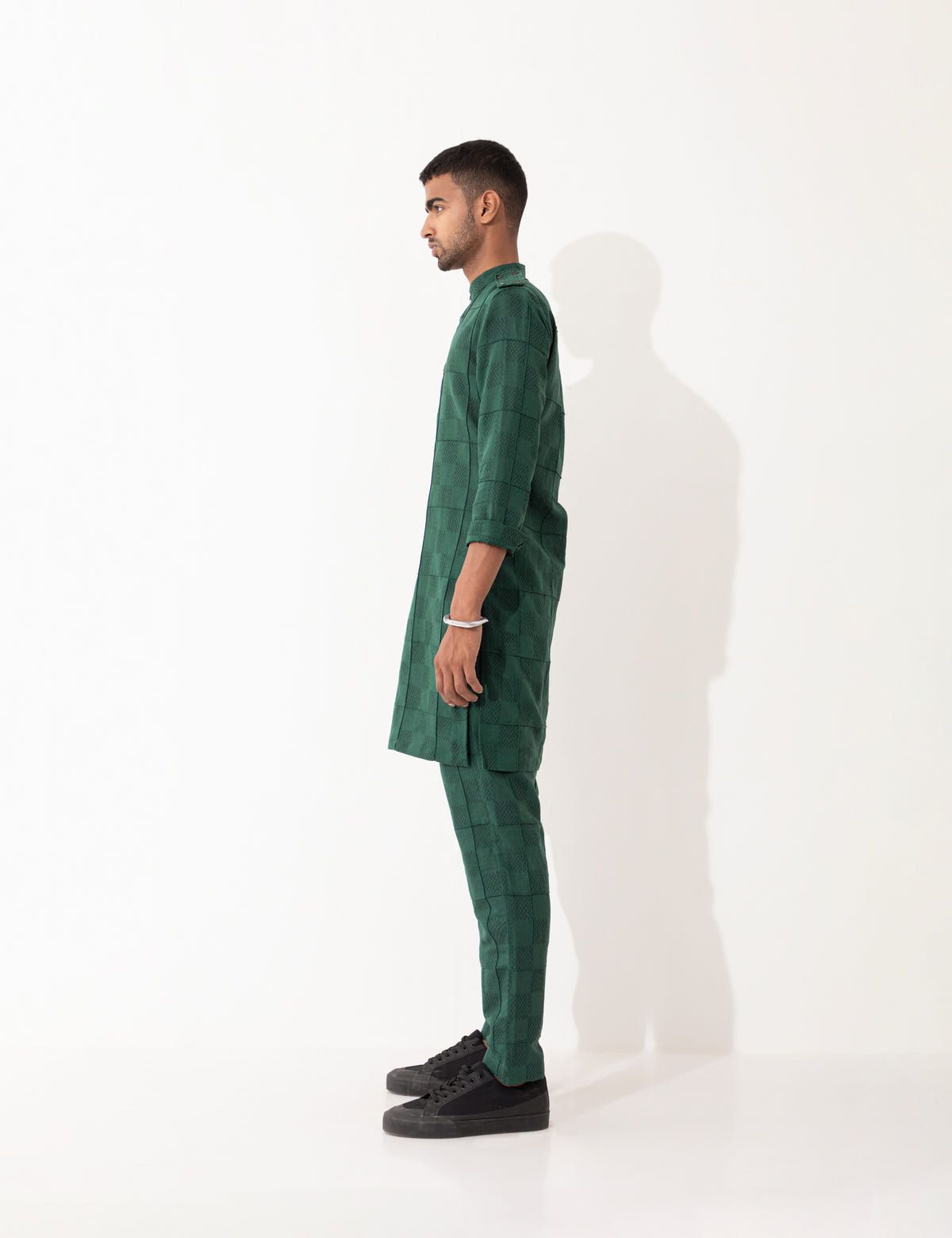 AUBREY MESH KURTA - GREEN - image 4