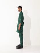 AUBREY MESH KURTA - GREEN view 4