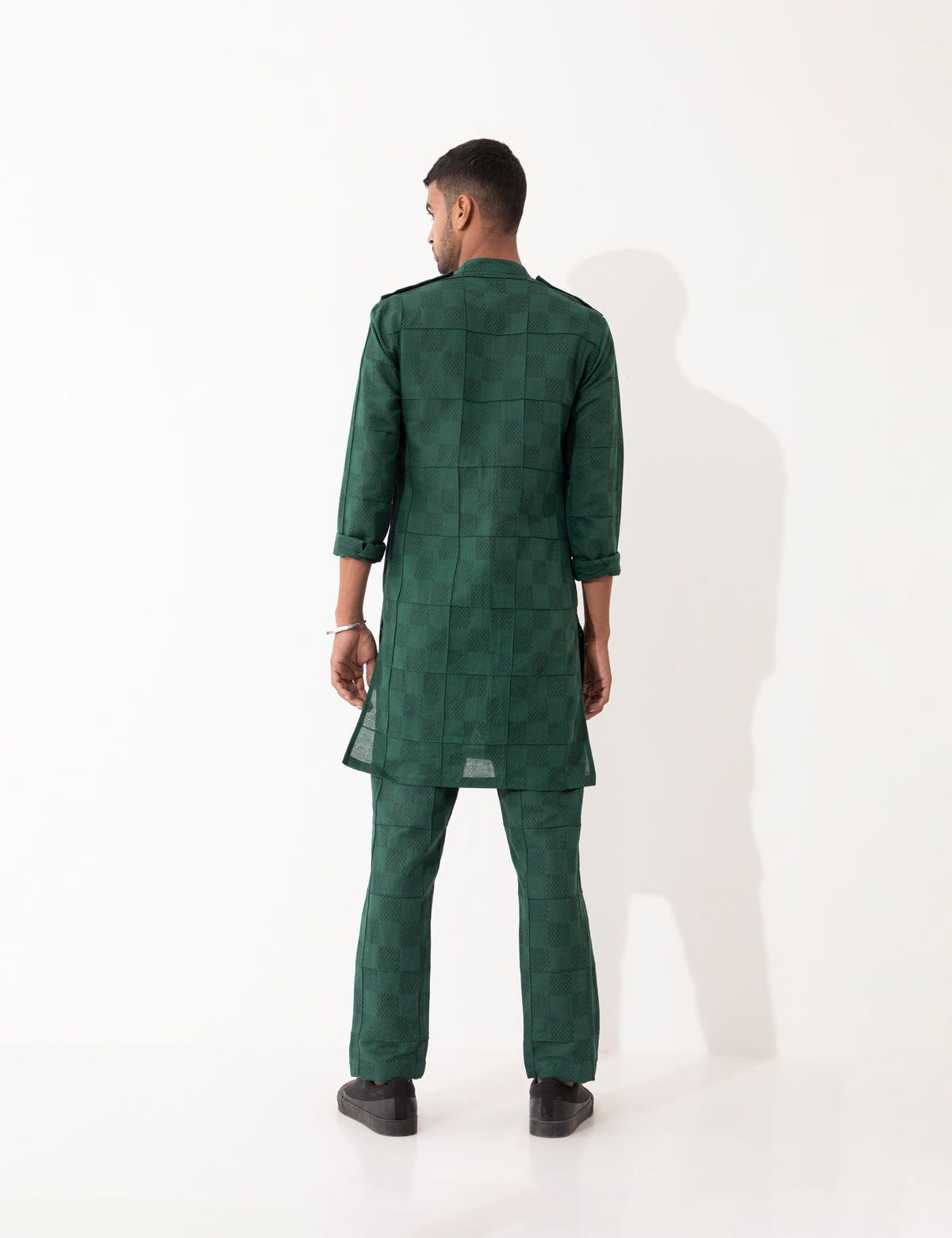 AUBREY MESH KURTA - GREEN - image 5