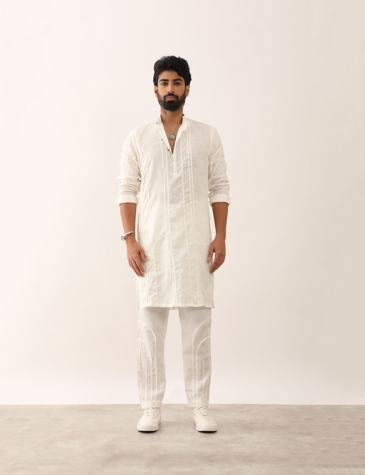 ZESHAN KURTA SET - WHITE - image 2